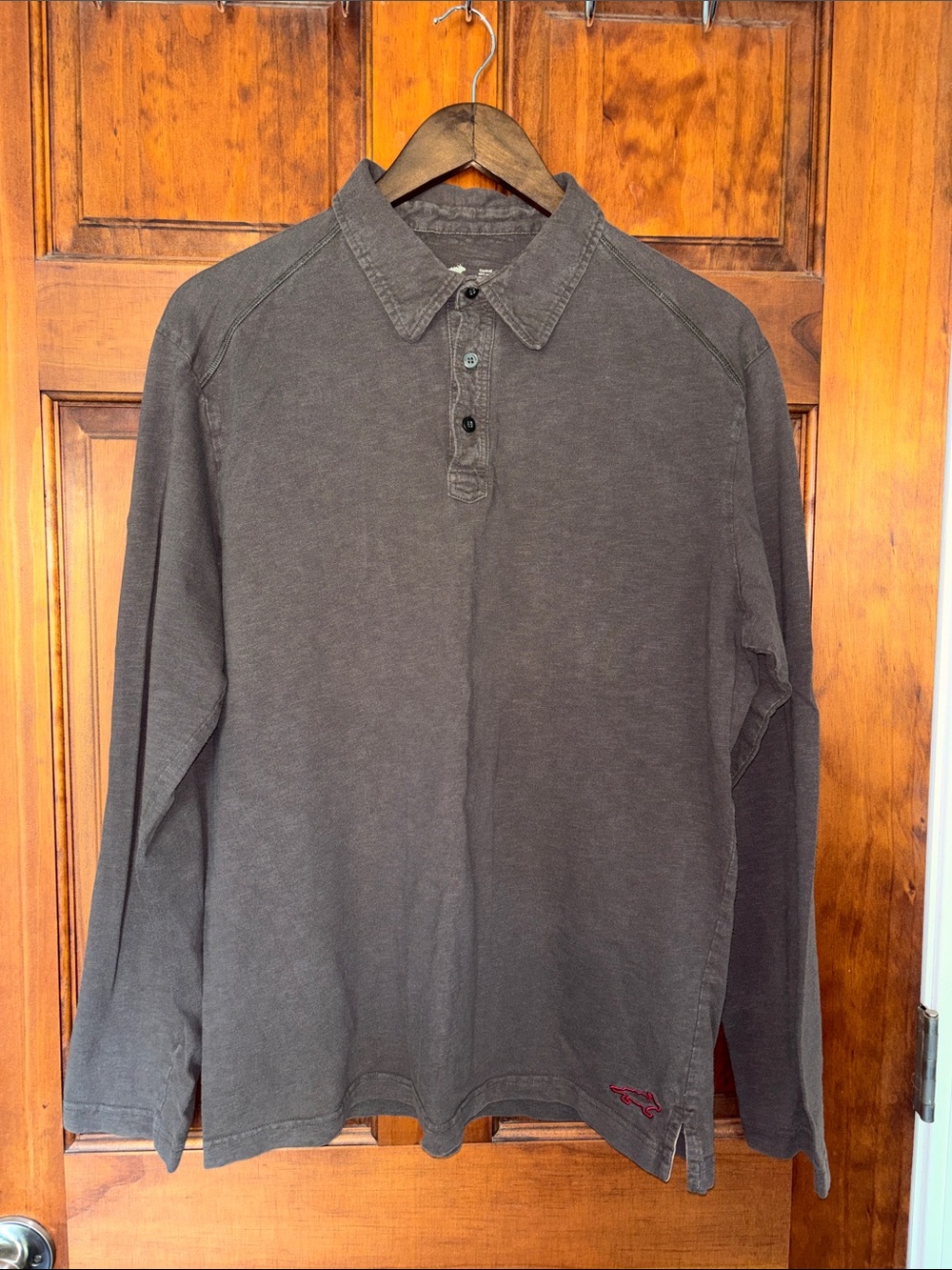 Horny Toad Men's Long-Sleeve Polo - Charcoal